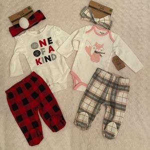 Bundle of 2 Infant Sets- 0-3 Months